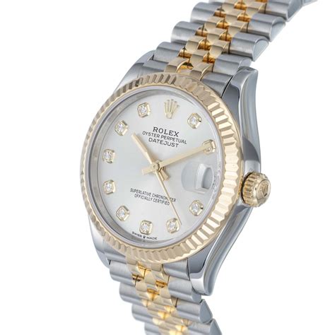 second hand rolex lady datejust|pre owned rolex midsize datejust.